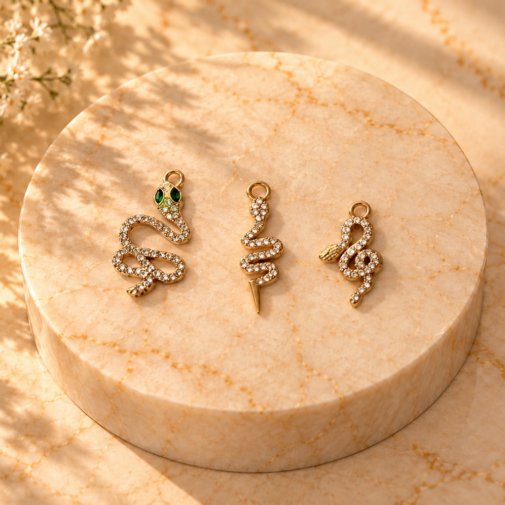 Crystal Serpent Charm Collection